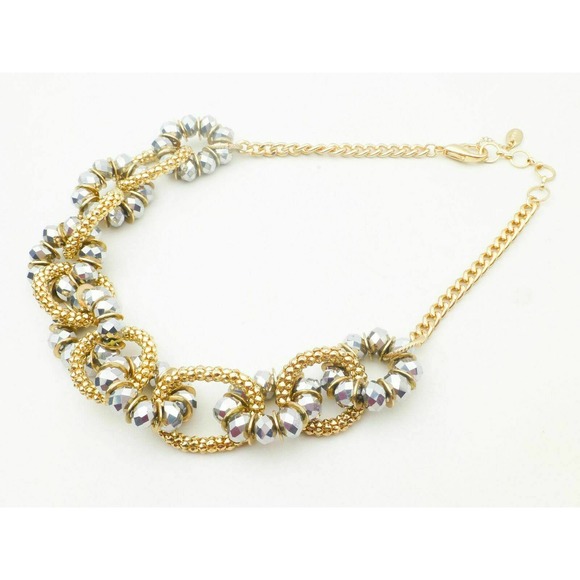 AMRITA SINGH Statement Twist Necklace Beaded Gold-Tone Strand - Picture 2 of 6